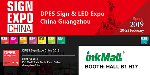 InkMall Invitation for 2019 DPES Sign Expo and Print Expo